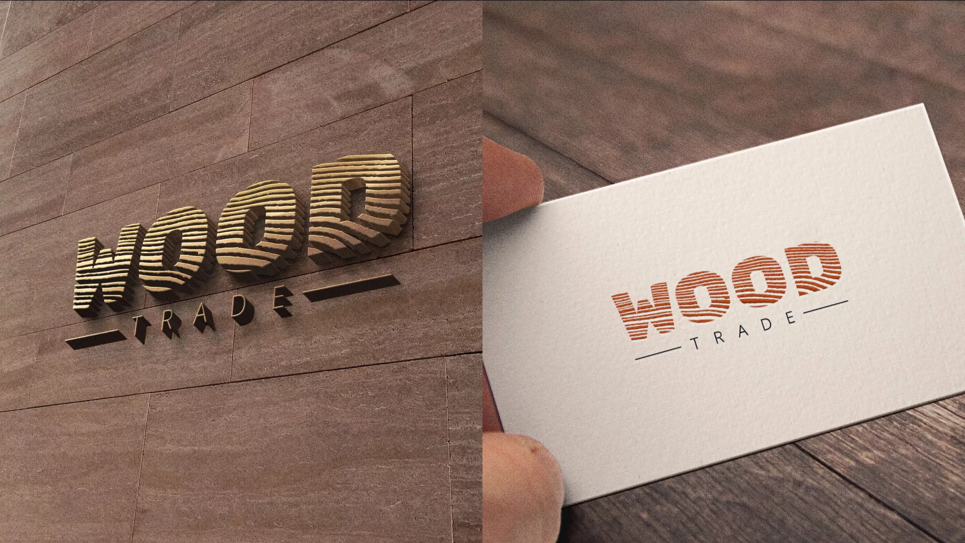 Разработка логотипа для компании «Wood Trade» в Жиздре